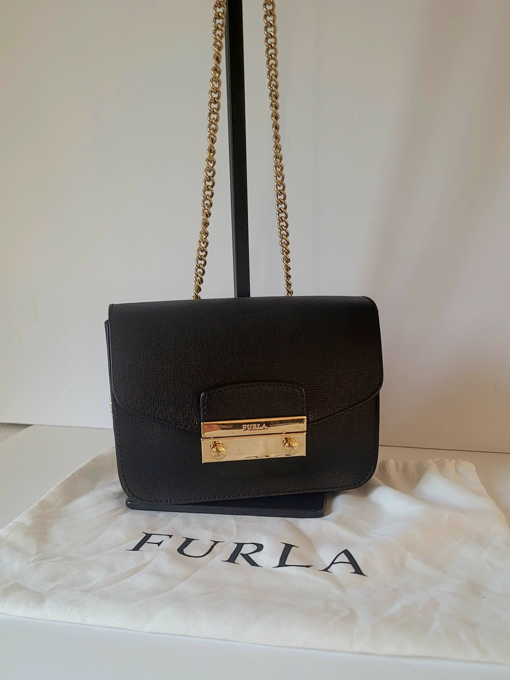 Furla Black Two Way Carry With Dustbag - Picture 2 of 8